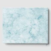 ブルーマーブルパーソナライズされた男の赤ちゃんシャワーゲストブック ゲストブック (裏面)