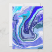 ブルーマーブルフルードアー結婚ト 招待状 (裏面)