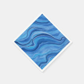 ブルーマーブルペーパーナプキン スタンダードカクテルナプキン (角)