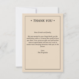 ブルーマーブルモダンコースト結婚ーズ サンキューカード