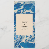 ブルーマーブルモダンコースト結婚ーズ メニュー (裏面)