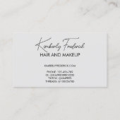 ブルーマーブルレトロウェーストライプブはっきりしたデザイン 名刺 (裏面)