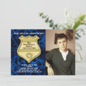 ブルーマーブル写真警察卒業パーティー 招待状 (スタンド正面)