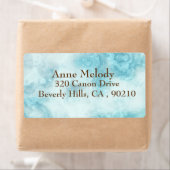 ブルーマーブル差出人住所ラベル ラベル (インサイチュ)