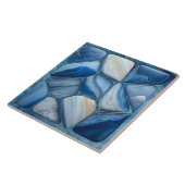 ブルーマーブル抽象芸術セルラーアート タイル (側面)