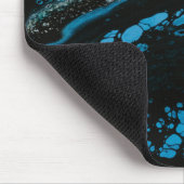 ブルーマーブル抽象芸術マウスパッド マウスパッド (コーナー)