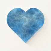 ブルーマーブル抽象芸術 ノートブック (裏面)