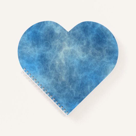 ブルーマーブル抽象芸術 ノートブック (正面)