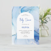 ブルーマーブル抽象芸術 招待状 (スタンド正面)