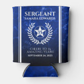 ブルーマーブル退職警察官 缶クーラー (正面)