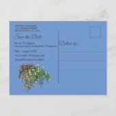 ブルーマーブル&ピンクフラミンゴ 案内ポストカード (裏面)