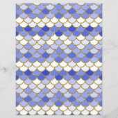 ブルーマーメイドはかりで測スクラップブック紙 (正面)