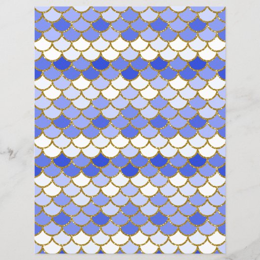 ブルーマーメイドはかりで測スクラップブック紙 (正面)