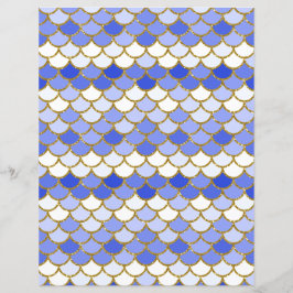 ブルーマーメイドはかりで測スクラップブック紙