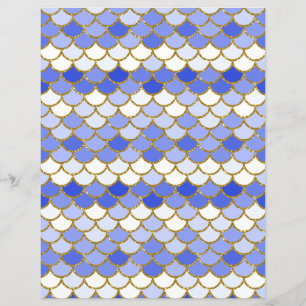 ブルーマーメイドはかりで測スクラップブック紙