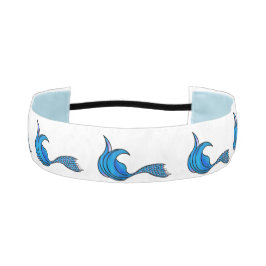 ブルーマーメイドテールヘッドバンド アスレチックヘッドバンド