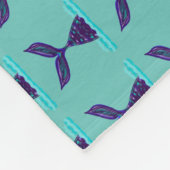 ブルーマーメイドテール フリースブランケット (角)