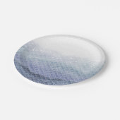 ブルーマーメイドバースデーパーティー紙プレート ペーパープレート (アングル)