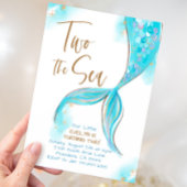 ブルーマーメイドパーティーツザシー第2の誕生日 招待状