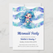ブルーマーメイドパーティー 招待状 (正面)