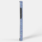 ブルーマーメイドフィッシュはかりで測ホログラフィックガラストレンディー SAMSUNG GALAXYケース (右側面)