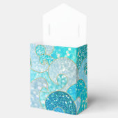 ブルーマーメイドフェイクグリッターシー – ティール(緑がかった色)金ゴールド海 フェイバーボックス (オープン)