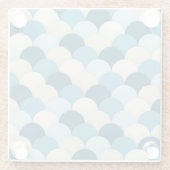 ブルーマーメイドホタテモダンロ型航海の ガラスコースター (裏面)