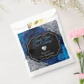 ブルーマーメイドレターズシルバーグリッターありがとう フェイバーバッグ (封をした状態)