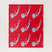 ブルーマーメイド泳ぐ人サンダー_コーブ ジグソーパズル (縦)