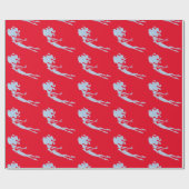 ブルーマーメイド泳ぐ人サンダー_コーブ ラッピングペーパー (フラット)