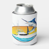 ブルーマーリンアンドボートサンセット 缶クーラー (缶正面)