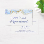 ブルーマーリングデザインアポイントメントカード (デスク)