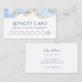 ブルーマーリングデザインロイヤリティカード 名刺 (正面/裏面)