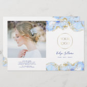 ブルーマーリングデザイン2折パンフレット (正面/裏面)