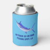 ブルーマーリンパーソナライズされたドリンククール 缶クーラー (缶正面)