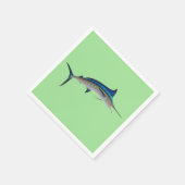 ブルーマーリンフィッシュ スタンダードカクテルナプキン (角)