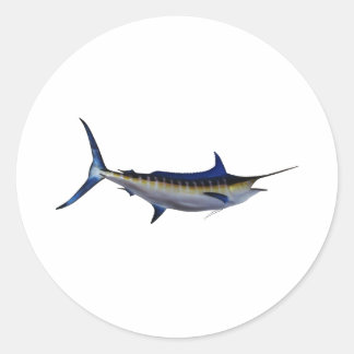 ブルーマーリンフィッシュ ラウンドシール