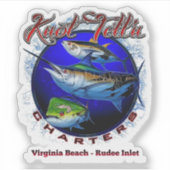 ブルーマーリンリップアートロゴシール シール (正面)