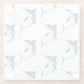 ブルーマーリン2パターン ガラスコースター (裏面)