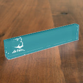 ブルーマーリン デスクネームプレート (側面)