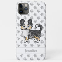 ブルーマールロングコートチワワのキャラクター犬+名前
