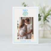 ブルーミスタントベビーシャワーサンキューカード サンキューカード (スタンド正面)