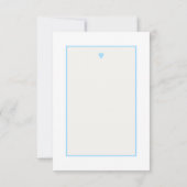 ブルーミスタントベビーシャワーサンキューカード サンキューカード (裏面)