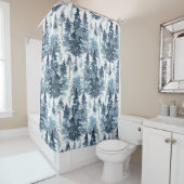 ブルーミスティツリーズ シャワーカーテン (インサイチュ)