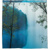 ブルーミスティリバーパノラマビューフォト シャワーカーテン (正面)