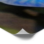 ブルーミスティークの蘭のポスター ポスター (角)