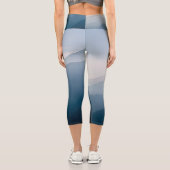 ブルーミスティ山脈抽象芸術ハイウェイストキャプリス カプリレギンス (裏面)