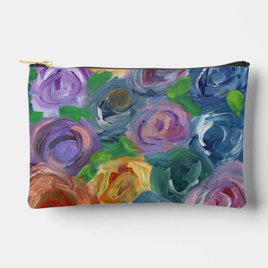 ブルーミッシュジッパーパウチ アクセサリーポーチ (正面)