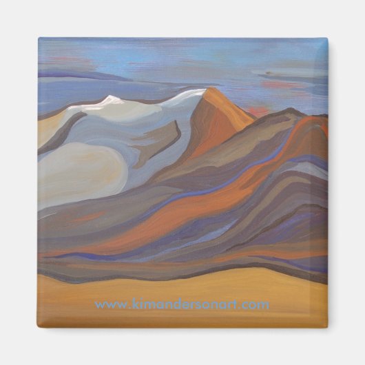 ブルーミッション山磁石 マグネット (正面)