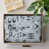 ブルーミッドセンチュリーモダンティッシュペーパー 薄葉紙 (ギフト)